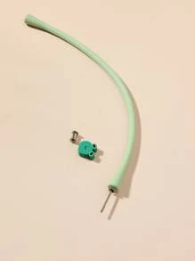 Vòng đeo tay trang trí hình ếch hoạt hình - màu xanh lá - Xem 5