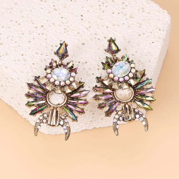 

Rhinestone Decor Earrings, Multicolor