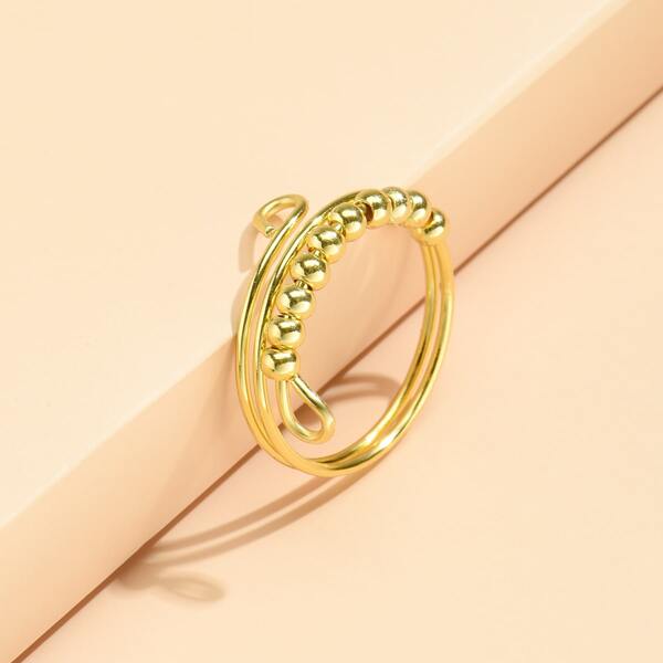 

Bead Decor Ring, Gold