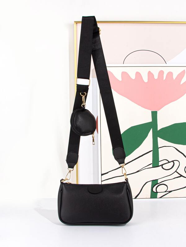 Minimalist Crossbody Bag With Coin Purse SHEIN Singapore