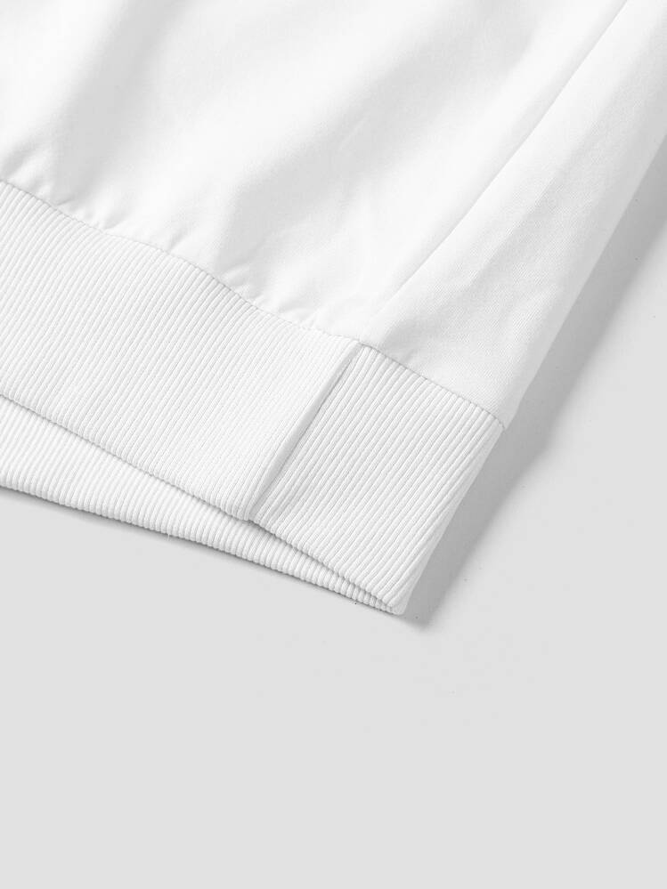 Men Colorblock Eye And Slogan Graphic Hoodie - Multicolor - View 4