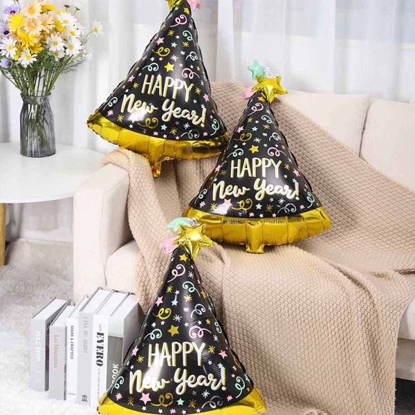 

1pc Hat Shaped Decorative Balloon, Multicolor