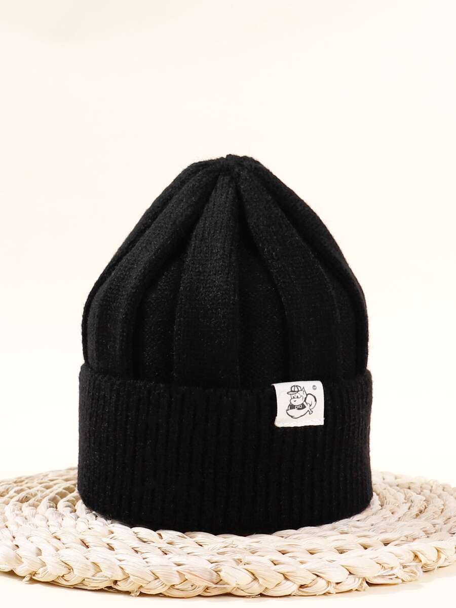 兒童素色豆豆帽