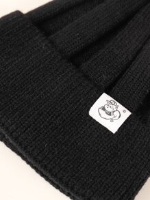 兒童素色豆豆帽