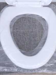 30pcs Disposable PVC Closestool Seat Cover, Simple Clear Single Packed Closestool Seat Cover For Travel Bathroom Decor Fall Decor - Clear - View 3