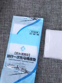 30pcs Disposable PVC Closestool Seat Cover, Simple Clear Single Packed Closestool Seat Cover For Travel Bathroom Decor Fall Decor - Clear - View 5