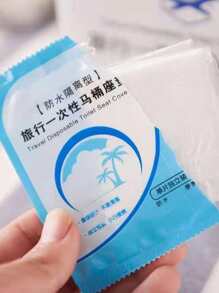 30pcs Disposable PVC Closestool Seat Cover, Simple Clear Single Packed Closestool Seat Cover For Travel Bathroom Decor Fall Decor - Clear - View 7