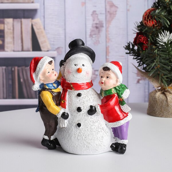 

1pc Christmas Snowman Ornament, Multicolor