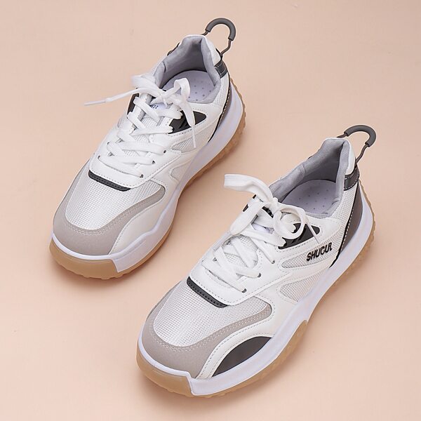 

Letter Graphic Lace Up Front Casual Shoes, Multicolor