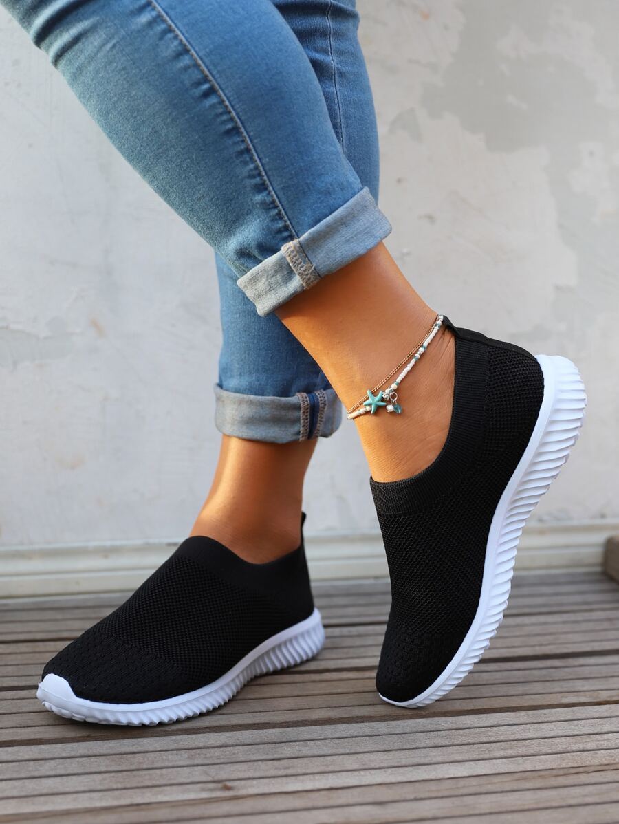 plain black sneakers womens