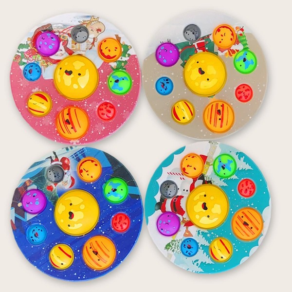 

1pc Christmas Print Random Push Pop Bubble, Multicolor