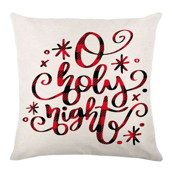 

Christmas Print Waterproof Outdoor Cushion Cover Without Filler, Multicolor
