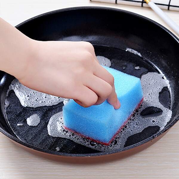 

3pcs Random Color Cleaning Sponge, Multicolor