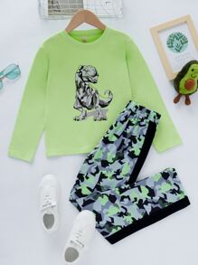 Bộ hai mảnh Gái Ngụy trang Khủng long Giải trí - Nhiều màu - Xem 1