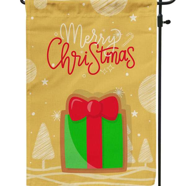

Christmas Gift Box Print Decorative Flag, Multicolor