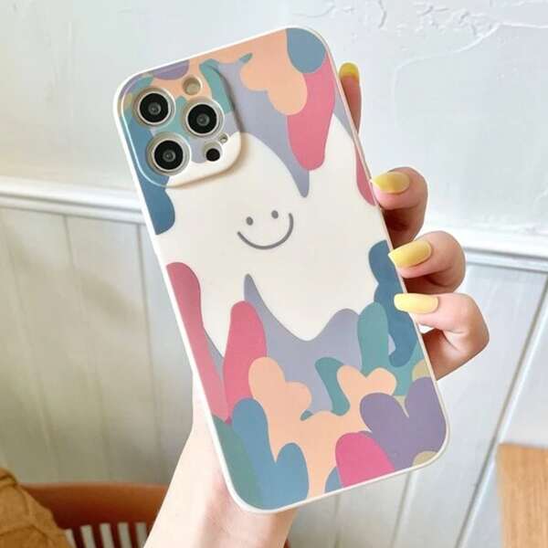 

Cartoon Face Phone Case, Multicolor