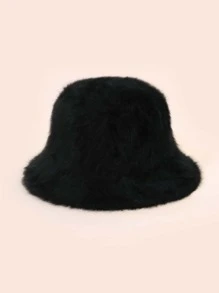 Solid Bucket Hat - Black - View 1