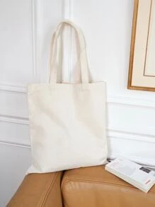 Animal Graphic Shopper Bag - Beige - View 2