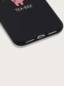 Funda para móvil con dinosaurio de dibujos animados - Negro - Ver 3