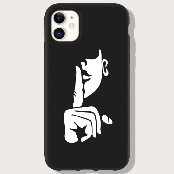 

Figure Graphic Phone Case, Black