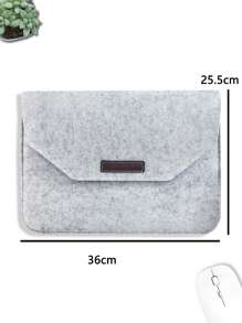 13 pulgadas Bolso para ordenador simple - Gris - Ver 3