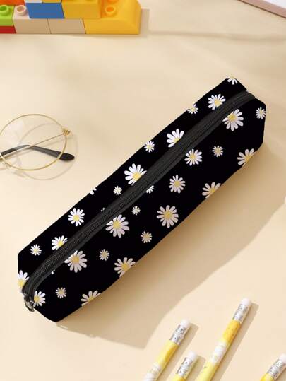 Daisy Print Pencil Bag
