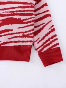 Toddler Girls All Over Print Drop Shoulder Jumper - Multicolor - View 3