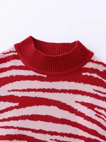 Toddler Girls All Over Print Drop Shoulder Jumper - Multicolor - View 4