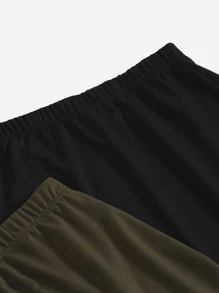 SHEIN Unity 3 piezas Falda unicolor con abertura - Multicolor - Ver 4