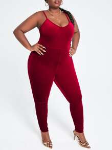 SHEIN SXY Plus Size Unitard Jumpsuit