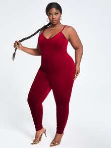 SHEIN SXY Plus Size Unitard Jumpsuit