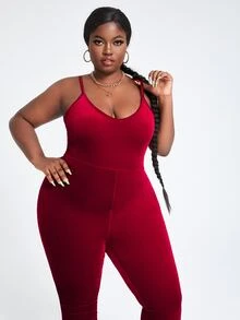 SHEIN SXY Plus Size Unitard Jumpsuit