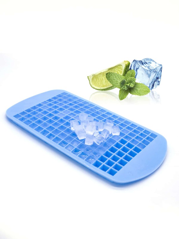 1pc Silicone Mini Ice Cube Tray, 160 Grids Ice Mold, Easy Release Small Ice Cubes, For Cooling Milk Tea Coffee, Kitchen Tool Stackable Ice Tray