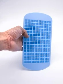 1pc Silicone Mini Ice Cube Tray, 160 Grids Ice Mold, Easy Release Small Ice Cubes, For Cooling Milk Tea Coffee, Kitchen Tool Stackable Ice Tray