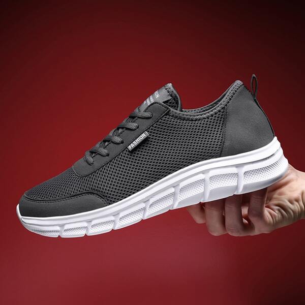 

Men Minimalist Breathable Running Shoes, Grey