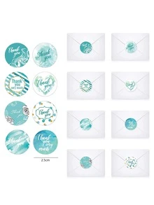 1roll Slogan Graphic Gift Sticker - Nhiều màu - Xem 3