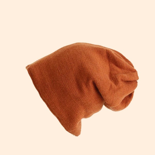 

Solid Knit Hat, Brown