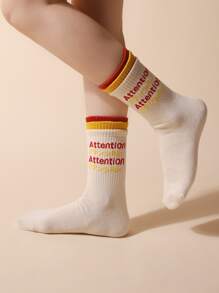 Sosete pentru bărbați Letter Graphic Crew - Multicolor - Vizualizare 1