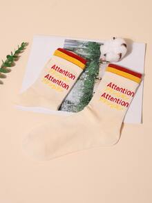 Sosete pentru bărbați Letter Graphic Crew - Multicolor - Vizualizare 3