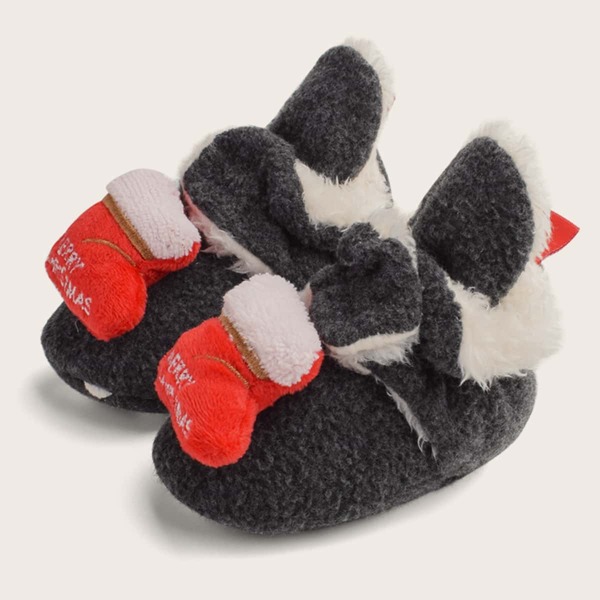 

Baby Christmas Design Snow Boots, Dark grey