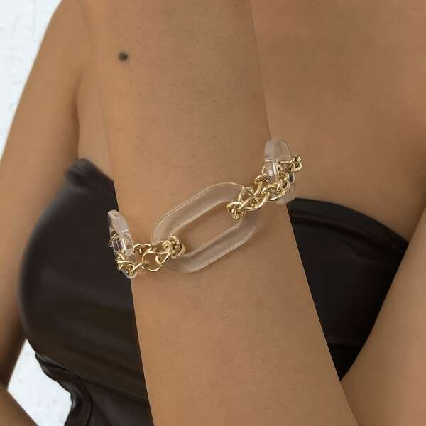 

Geometric Decor Bracelet, Gold