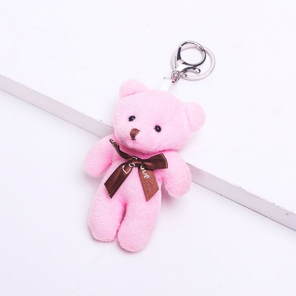 

Cartoon Bear Design Bag Charm, Pink