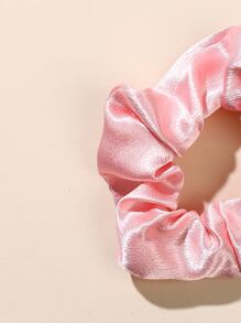 4pcs Toddler Girls Solid Scrunchie - Multicolor - View 3