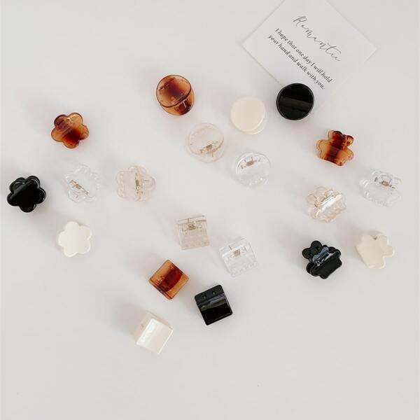 

20pcs Simple Hair Claw, Multicolor