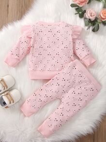 Bộ đồ Em bé Xù Hoa Tất cả trên in Giải trí - Hồng - Xem 2