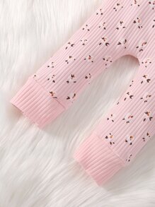 Bộ đồ Em bé Xù Hoa Tất cả trên in Giải trí - Hồng - Xem 3