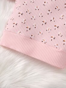 Bộ đồ Em bé Xù Hoa Tất cả trên in Giải trí - Hồng - Xem 4