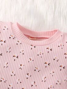 Bộ đồ Em bé Xù Hoa Tất cả trên in Giải trí - Hồng - Xem 6