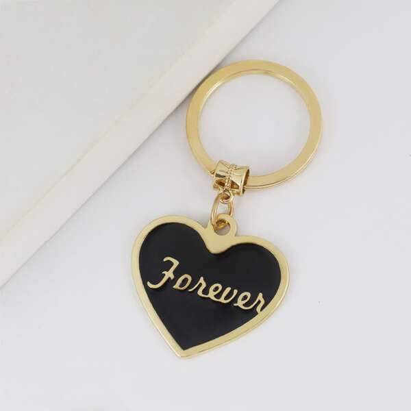 

Heart Charm Keychain, Multicolor