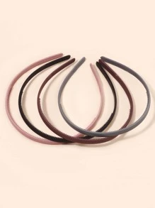 Niñas 4 piezas Diadema unicolor - Multicolor - Ver 2